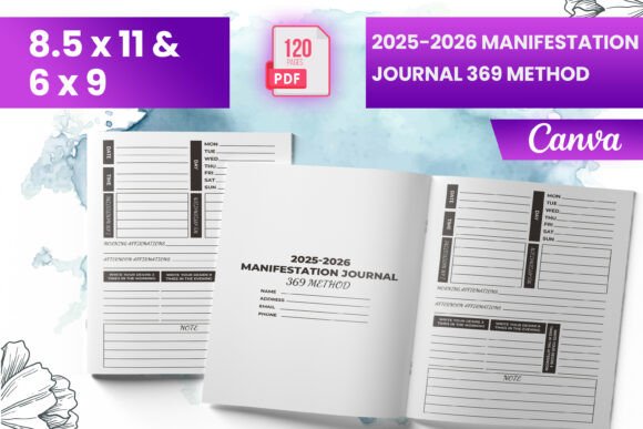 2025-2026 Manifestation Journal 369 Method: A Powerful Tool for Goal Achievement