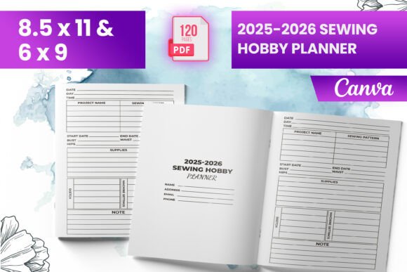 2025-2026 Sewing Hobby Planner for KDP and Canva: A Comprehensive Guide