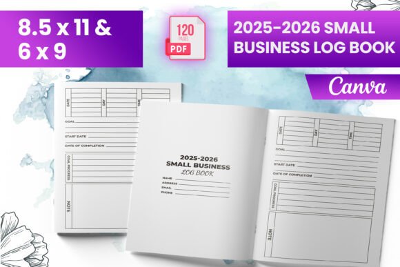 2025-2026 Small Business Log Book KDP