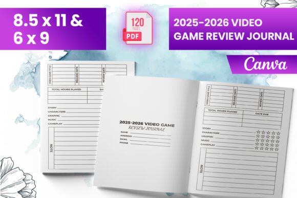 2025-2026 Video Game Review Journal KDP