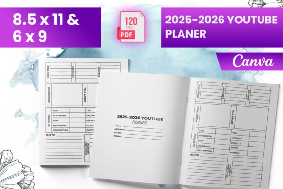 2025-2026 YouTube Planner KDP: Streamline Your Content Strategy with a Ready-to-Upload Template