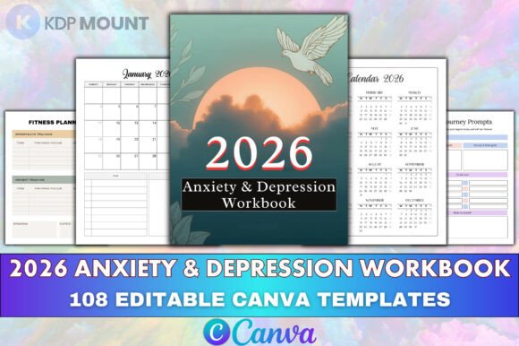2026 Anxiety Depression Workbook Canva: A Practical Guide for Mental Wellness