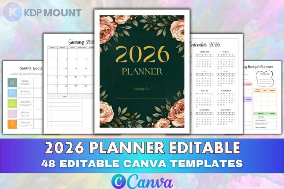 2026 Planner Editable Canva Template: Your All-in-One Tool for Productivity and Growth