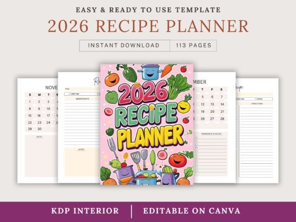 2026 Recipe Planner: Simplify Your Cooking Routine with a Powerful Planning Tool
