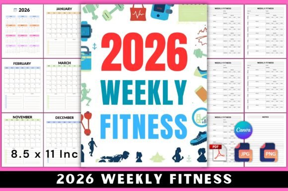 2026 Weekly Fitness Planner Editable: Your All-in-One Tool for Health and Wellness