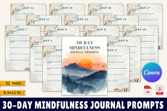 30-Day Mindfulness Journal: A Simple Tool for Daily Presence