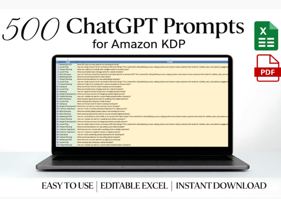 500 ChatGPT Prompts for Amazon KDP