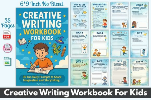 Creative Writing Workbook for Kids – Spark Imagination and Storytelling Skills