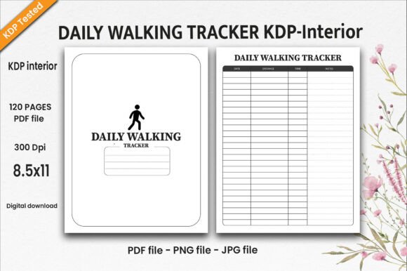 Daily Walking Tracker KDP Interior