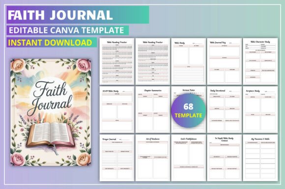 Editable Faith Journal Canva Template: A Tool for Spiritual Growth and Organization
