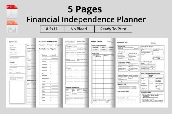 Financial Independence Planner Bundle: A Comprehensive Tool for Managing Your Financial Journey