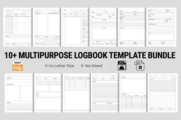 Multipurpose Logbook Template Bundle: A Strategic Tool for Productivity and Planning