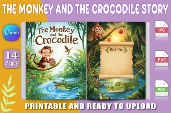 The Monkey and the Crocodile Story Book: A Modern Fable for Young Readers