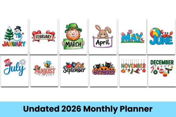 Undated 2026 Monthly Planner: A Designer’s Essential Tool