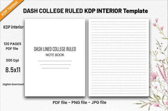 What Is the Dash College Ruled-KDP Interior Template?